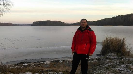 Валдай. Ноябрь 2014. 
Замерзшее озеро. Прозрачный лёд!